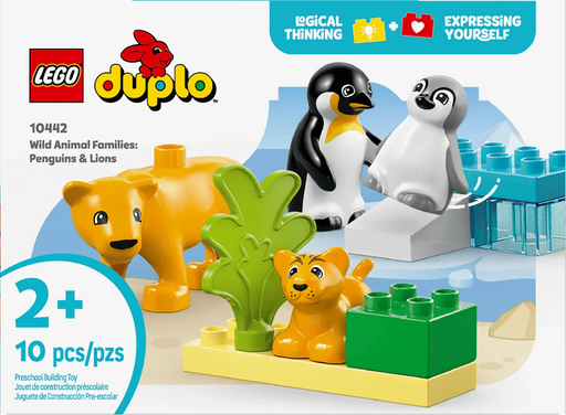 LEGO® DUPLO® Wild Animal Families: Penguins & Lions 10442