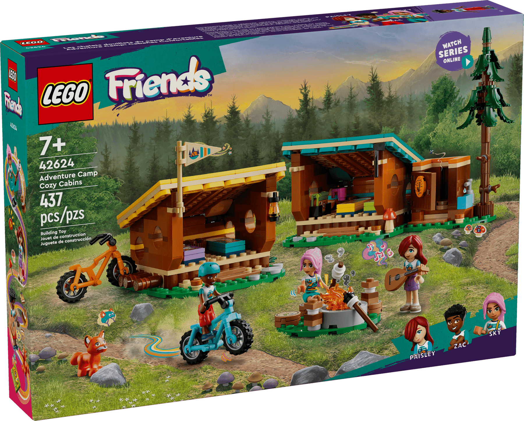 LEGO® Friends Adventure Camp Cozy Cabins 42624
