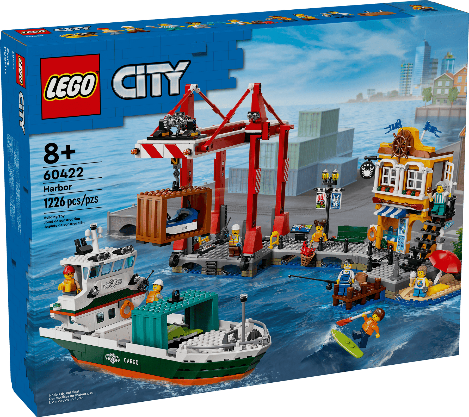 LEGO® City Seaside Harbor with Cargo Ship 60422