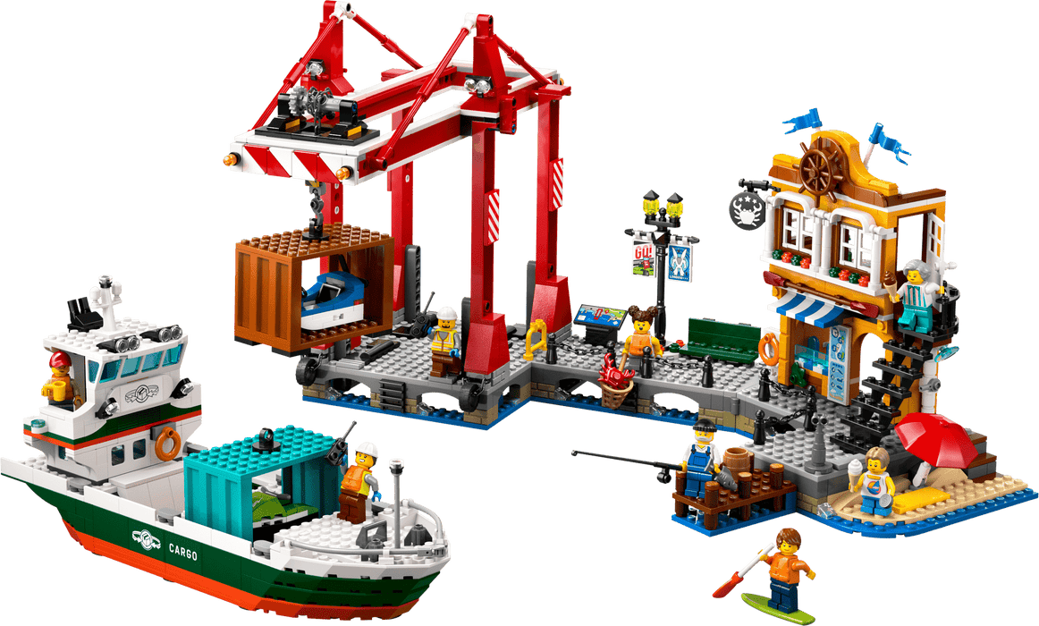 LEGO® City Seaside Harbor with Cargo Ship 60422