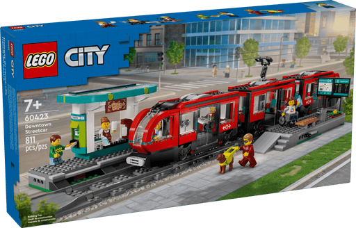 LEGO® City Downtown Streetcar and Station 60423