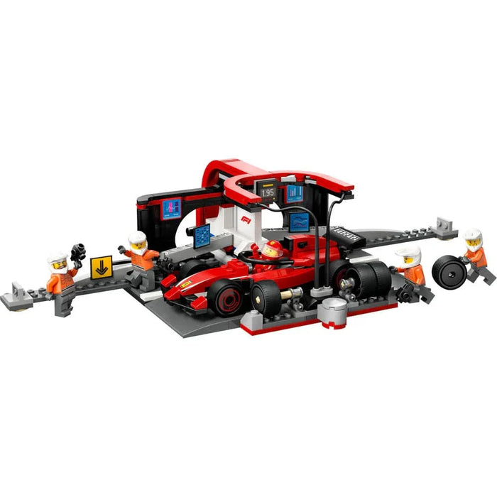 LEGO® City F1 Pit Stop & Pit Crew with Ferrari Car 60443