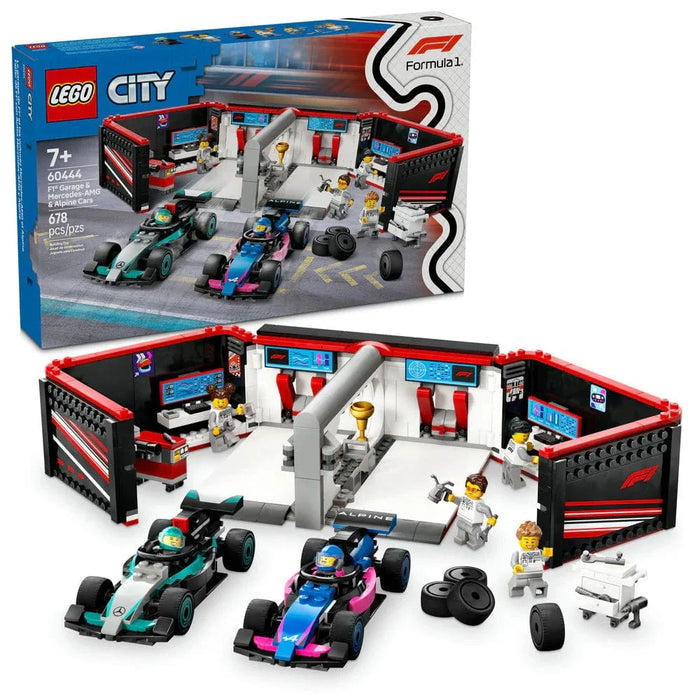 LEGO® City F1 Garage & Mercedes-AMG & Alpine Cars 60444