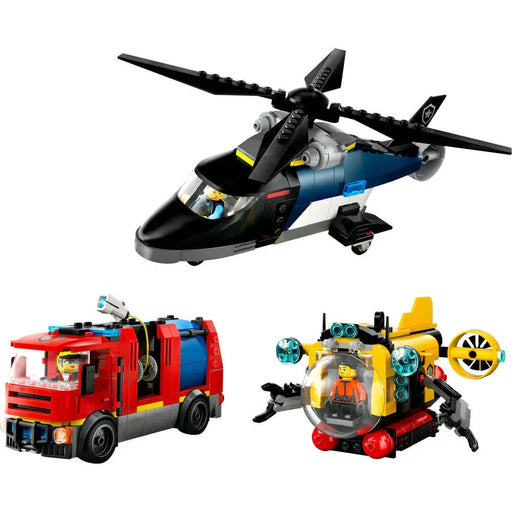 LEGO® City Helicopter, Fire Truck & Submarine Remix 60462