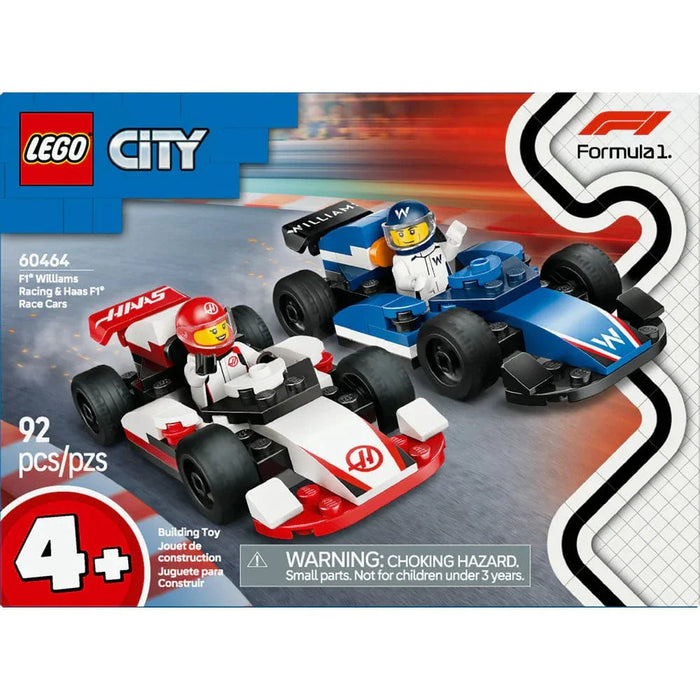 LEGO® City F1® Williams Racing & Haas F1® Race Cars 60464