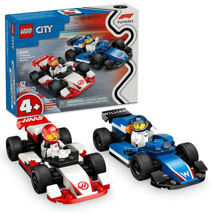 LEGO® City F1® Williams Racing & Haas F1® Race Cars 60464