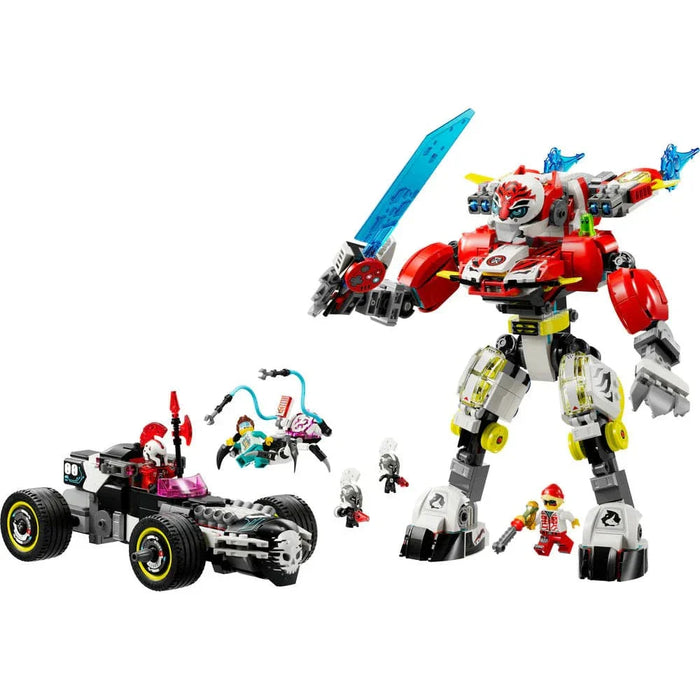LEGO® DREAMZzz™ Cooper's Tiger Mech & Zero's Hot Rod Car 71497