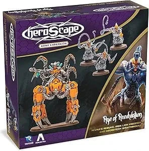 Heroscape: Revna's Rebuke - Iron Lich Viscerot and Necrotech Wraithriders Army Expansion