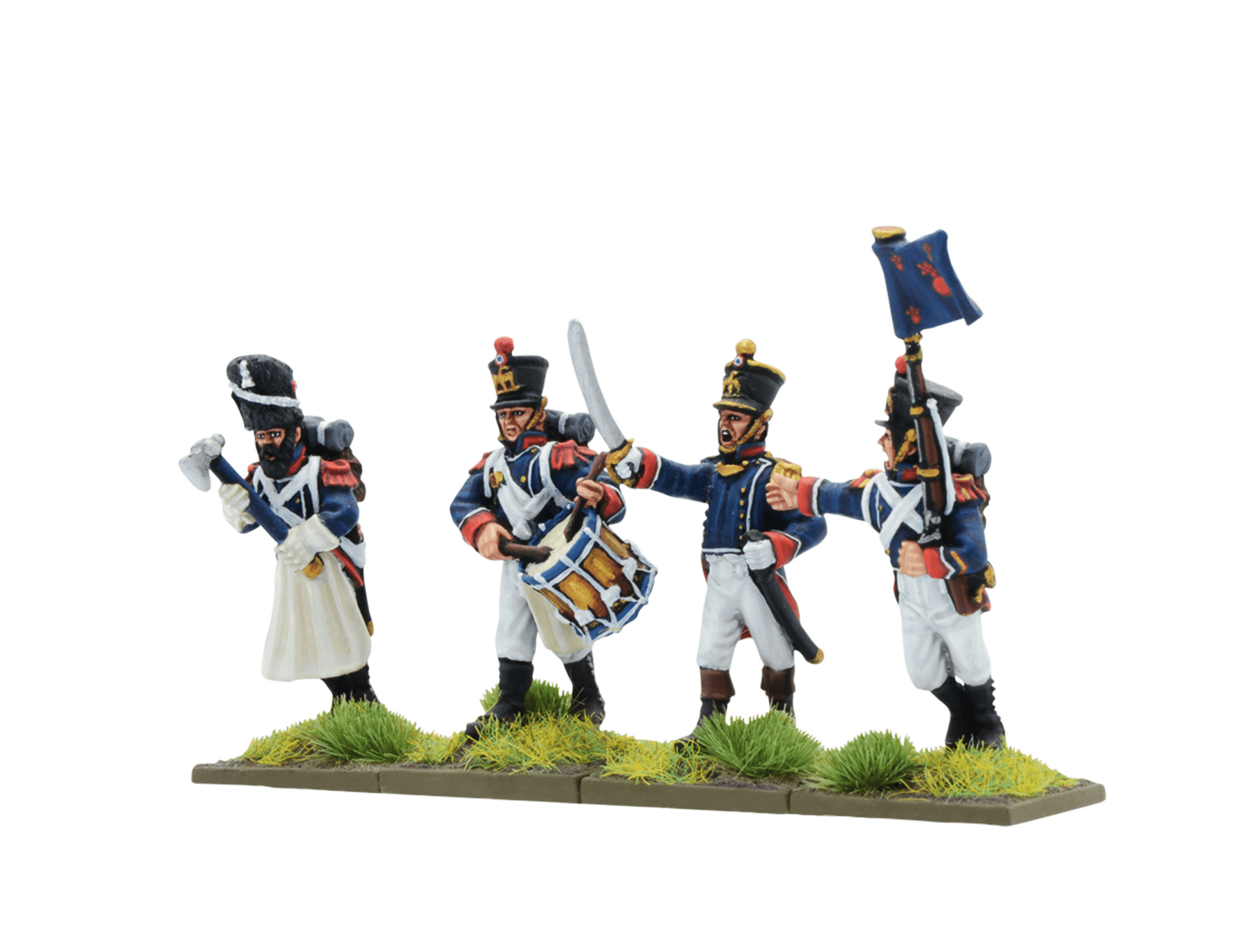 Napoleonic French Young Guard command advancing