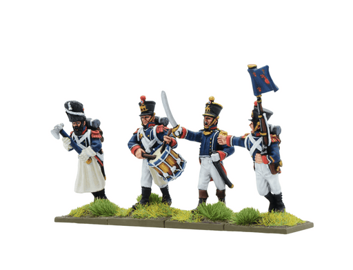 Napoleonic French Young Guard command advancing