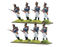 Napoleonic French Young Guard voltigeurs/tirailleurs advancing