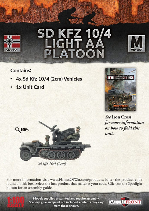 Mid-War: Sd Kfz 10/4 Light AA Platoon