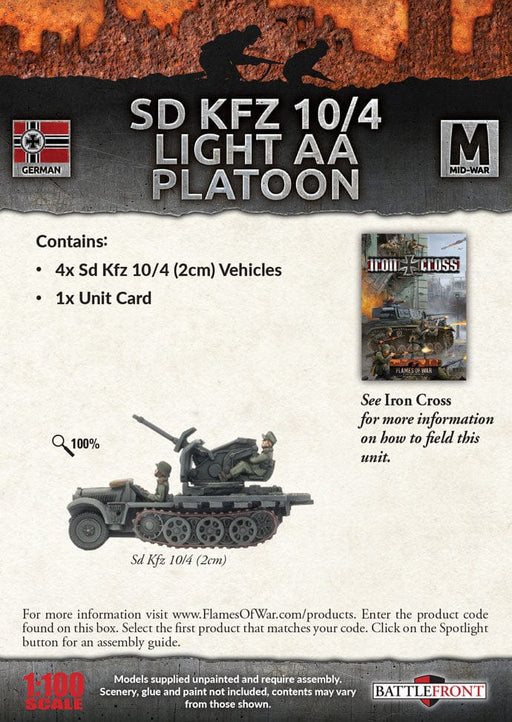 Mid-War: Sd Kfz 10/4 Light AA Platoon