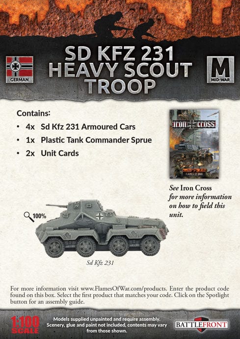 Mid-War: Sd Kfz 231 Heavy Scout Troop