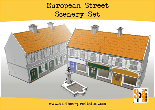 European Street Scenery Set (Unpainted)