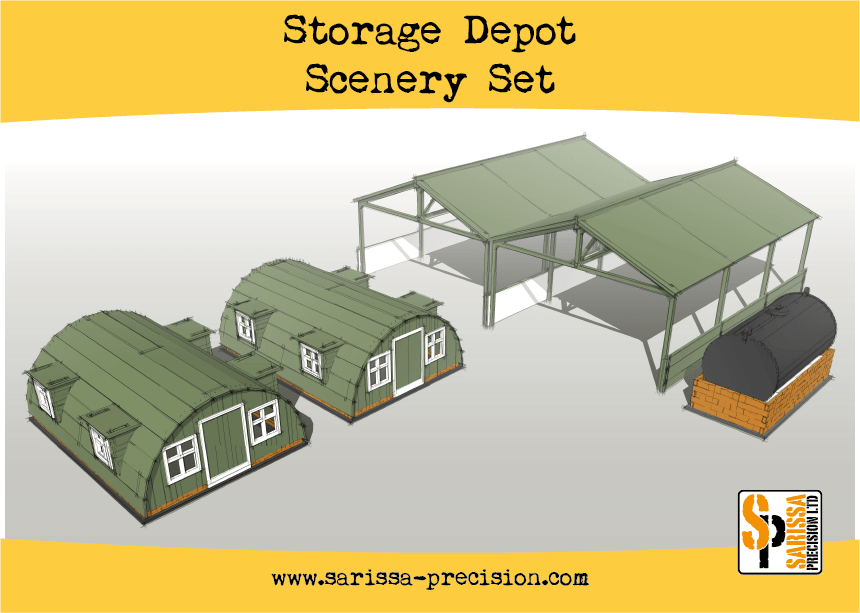 Storage Shelter Scenery Set (Unpainted)