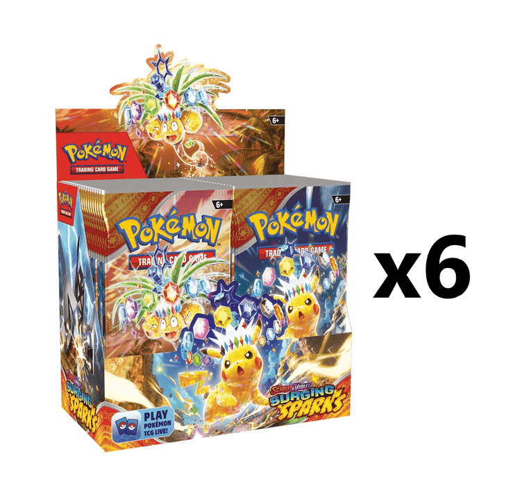 Pokemon Surging Sparks Booster [x6] Sealed Case