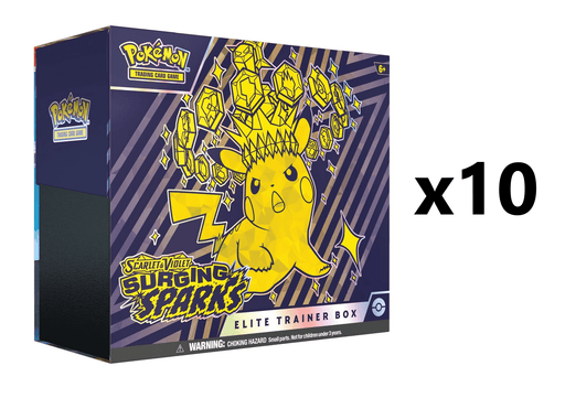 Pokemon Surging Sparks Elite Trainer Box [x10] Sealed Case