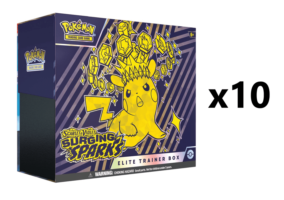 Pokemon Surging Sparks Elite Trainer Box [x10] Sealed Case