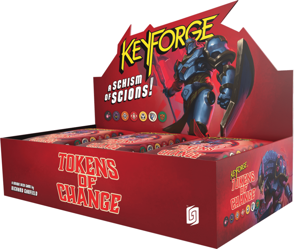 Keyforge: Tokens of Change Sealed Deck Display