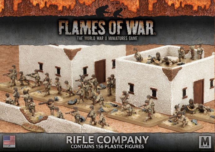 Mid-War: Rifle Company (x88 Figures Plastic) Contains two Platoons