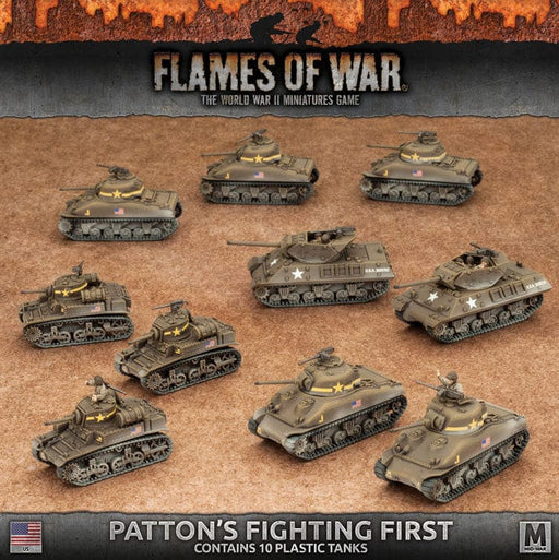Mid-War: Patton's Fighting First Army Deal (x10 Tanks Plastic)