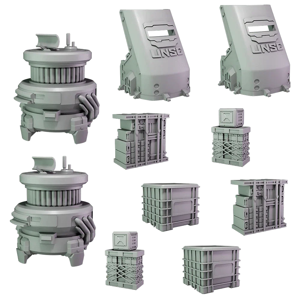 Halo: Flashpoint -  UNSC Scenery Set