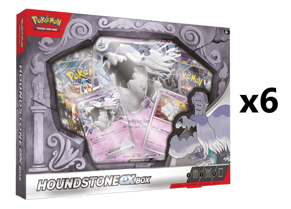 Pokemon Houndstone ex [x6] Sealed Case