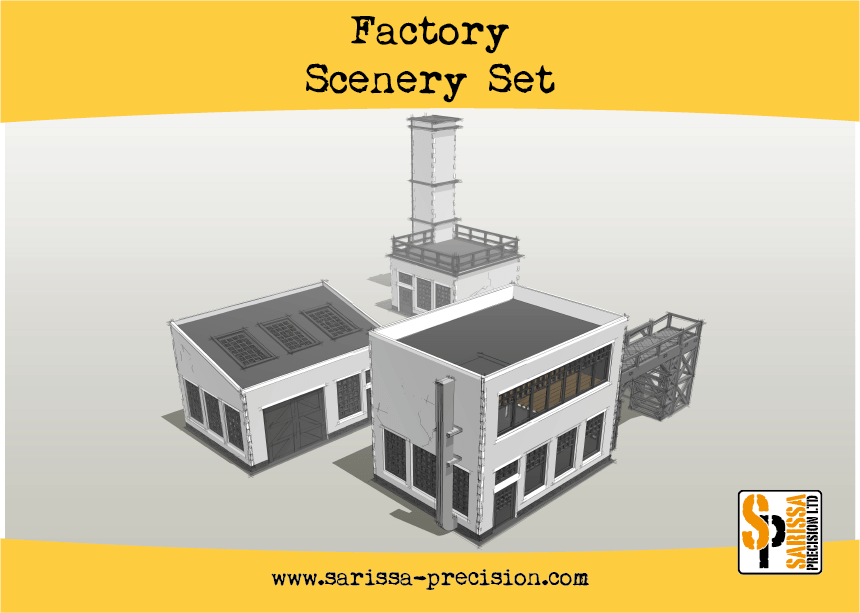 Factory Scenery Set (Unpainted)