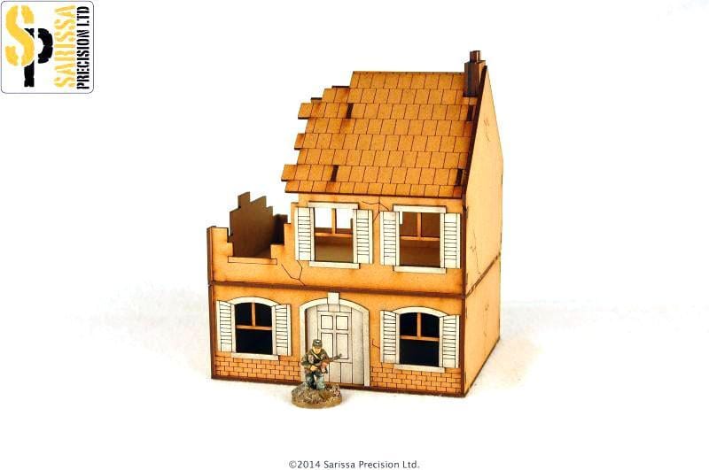 Farm House - Destroyed (Unpainted)