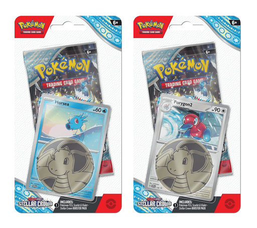 Pokemon Stellar Crown (Set of 2) Horsea/Porygon2 Checklane Blister