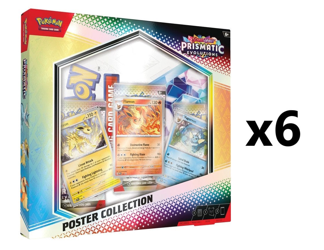 Pokemon SV8.5 Prismatic Evolutions [6x] Poster Collection Case