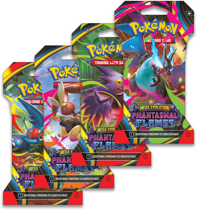 Pokémon CG: Mega Evolution - Phantasmal Flames Sleeved Booster Pack [ ME02 ]