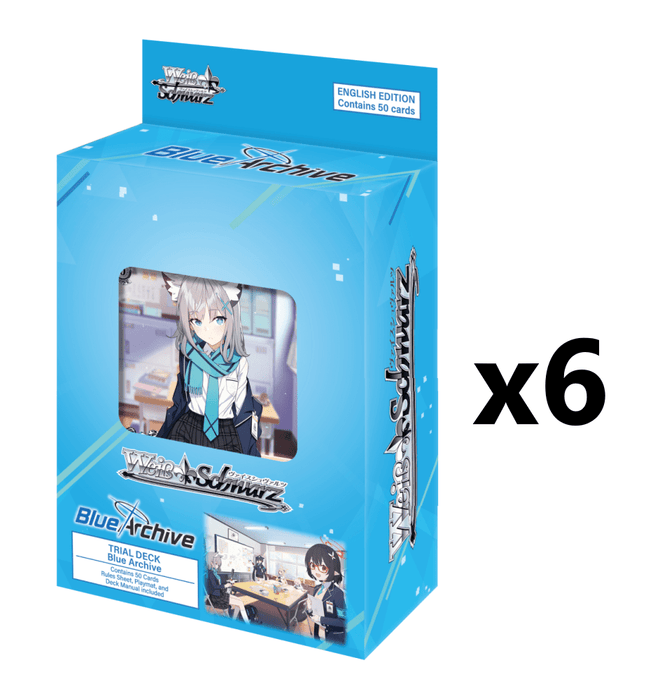 Weiss Schwarz: Blue Archive (English) Trial Deck+ [x6] Sealed Display